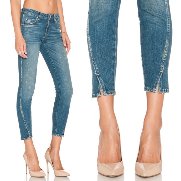 AMO Denim - AMO Twist in Dive Bar Anthropologie Low Rise Skinny Jeans 25